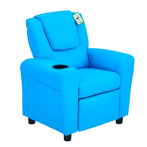 Homcom kids recliner chair - kids, w/