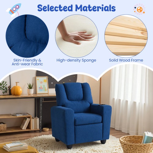 Kids recliner push - recliner, couch