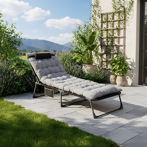 Reclining sun lounger - reclining,